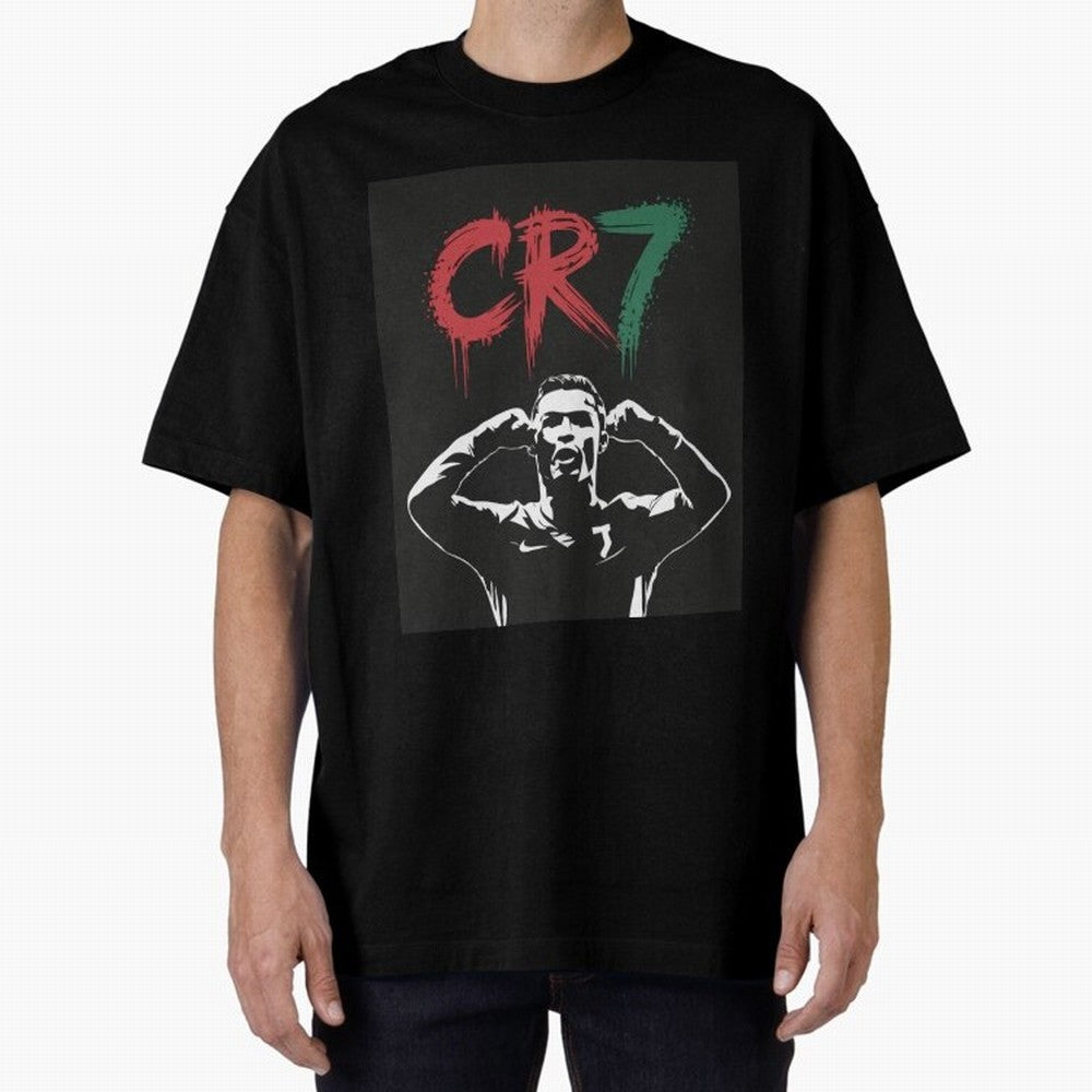 Cristiano Ronaldo CR7 T-shirt Design Oversized T-Shirt Honor the Beautiful Game during FIFA World Cup 2026 for Fans of Messi and England, Bringing Soccer Culture, Superstar Moments, National Team Dreams and Competitive Fire; Perfect for Fans,