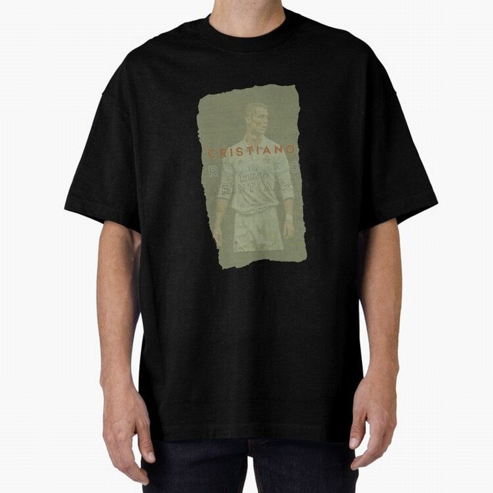 Classic Cristiano Ronaldo Oversized T-Shirt Support Global Football Passion for FIFA World Cup 2026, Featuring Cristiano Ronaldo, Spain and Netherlands, Soccer Culture, Superstar Moments, National Team Dreams and Competitive Fire; Perfect for Fans,