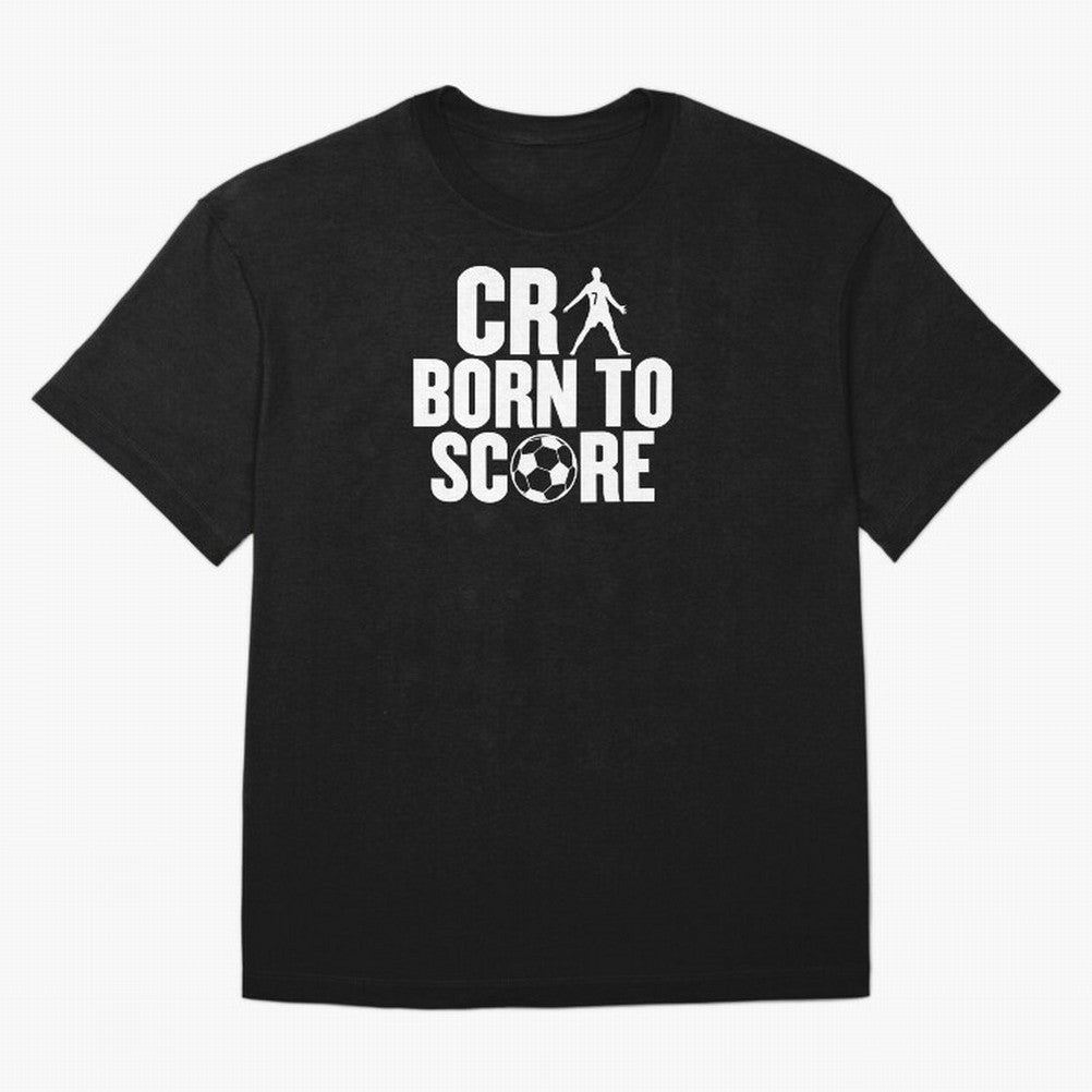 Cr7 Born To Score Oversized T-Shirt Bring International Match Energy to FIFA World Cup 2026 for Fans of CR7 and Argentina, Bringing Vintage Soccer Flavor, Modern Football Stars, National Flags and Final Night Emotion; Created for Match Day Parties,