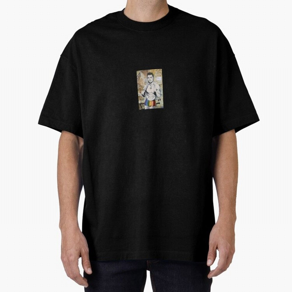 Cristiano Ronaldo LGBT graffiti Oversized T-Shirt Show Fan Pride Across Match Day Hype around FIFA World Cup 2026 Group Stage, Neymar, Spain, Fan Favorite Moments, National Team Passion, Big Match Drama and Soccer History; Ideal for Passionate Fans