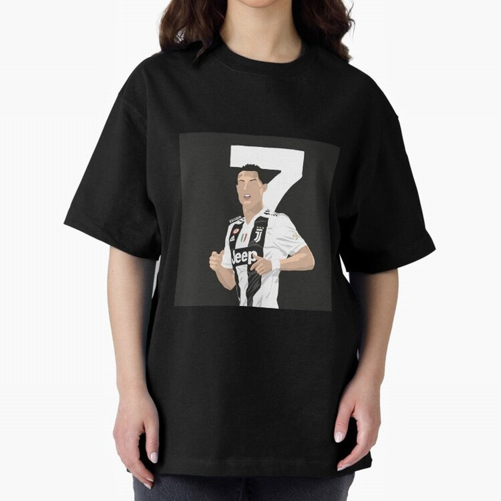 Cristiano Ronaldo Oversized T-Shirt Bring International Match Energy to FIFA World Cup 2026 Group Stage Inspired by Messi, Brazil Energy, Championship Spirit, Famous Goals, Roaring Crowds and International Football Unity; Great for Watch Parties,