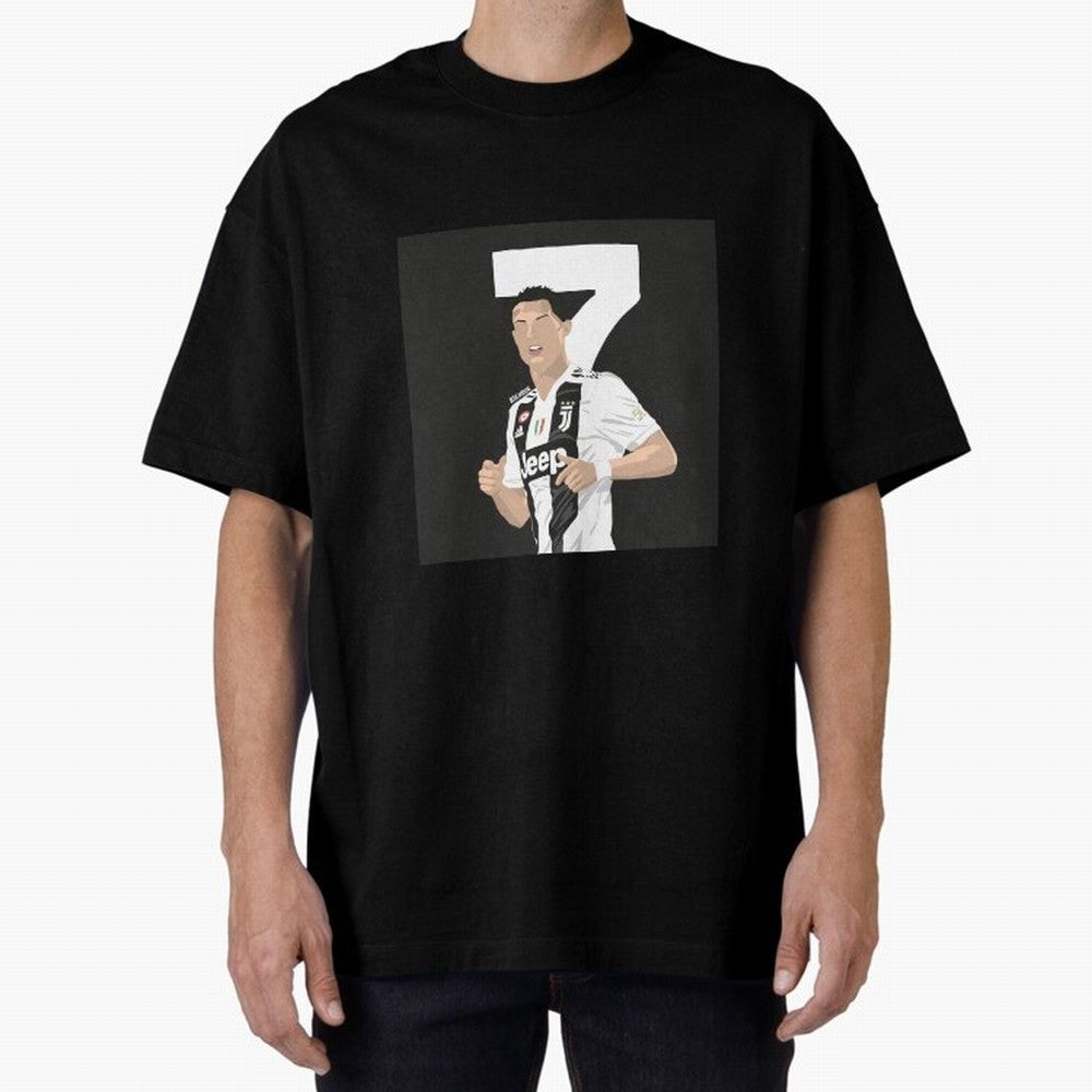 Cristiano Ronaldo Oversized T-Shirt Bring International Match Energy to FIFA World Cup 2026 Group Stage Inspired by Messi, Brazil Energy, Championship Spirit, Famous Goals, Roaring Crowds and International Football Unity; Great for Watch Parties,