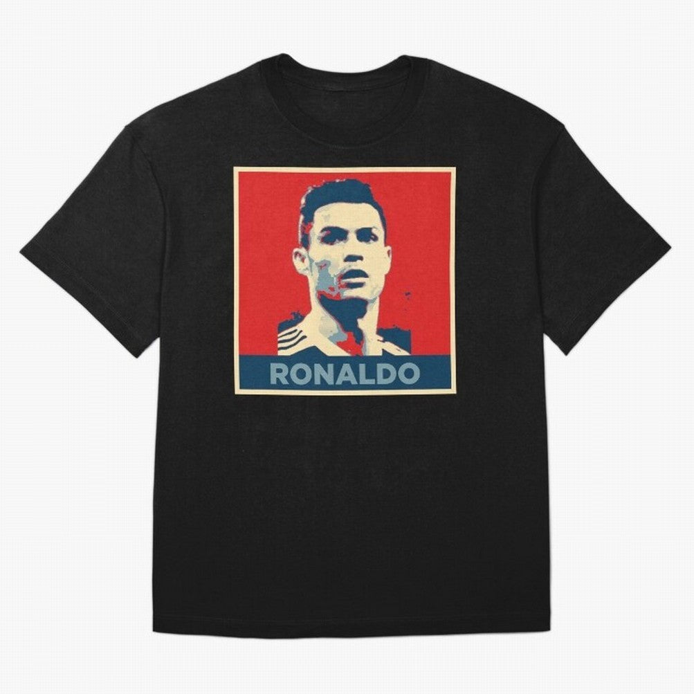 Cristiano Ronaldo Obama Style Oversized T-Shirt Honor the Football Icons of FIFA World Cup 2026 USA Canada Mexico for Fans of Messi, Neymar and Mbappe and Portugal, Bringing Football Festival Excitement, Trophy Ambitions, Country Rivalries and Star