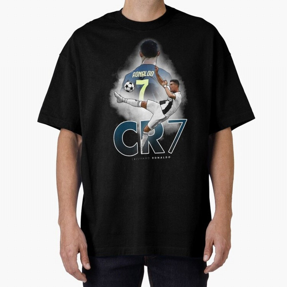 CR7 Oversized T-Shirt Back Your Heroes with the FIFA World Cup 2026 Journey through CR7 Highlights, Brazil, Portugal and Argentina Pride, Global Supporter Spirit, Legendary Goals, National Colors and Tournament Celebration; Great for Watch Parties,