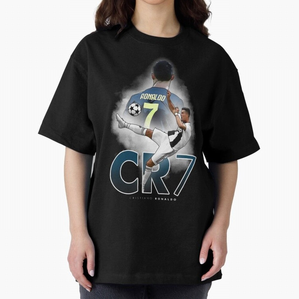 CR7 Oversized T-Shirt Back Your Heroes with the FIFA World Cup 2026 Journey through CR7 Highlights, Brazil, Portugal and Argentina Pride, Global Supporter Spirit, Legendary Goals, National Colors and Tournament Celebration; Great for Watch Parties,