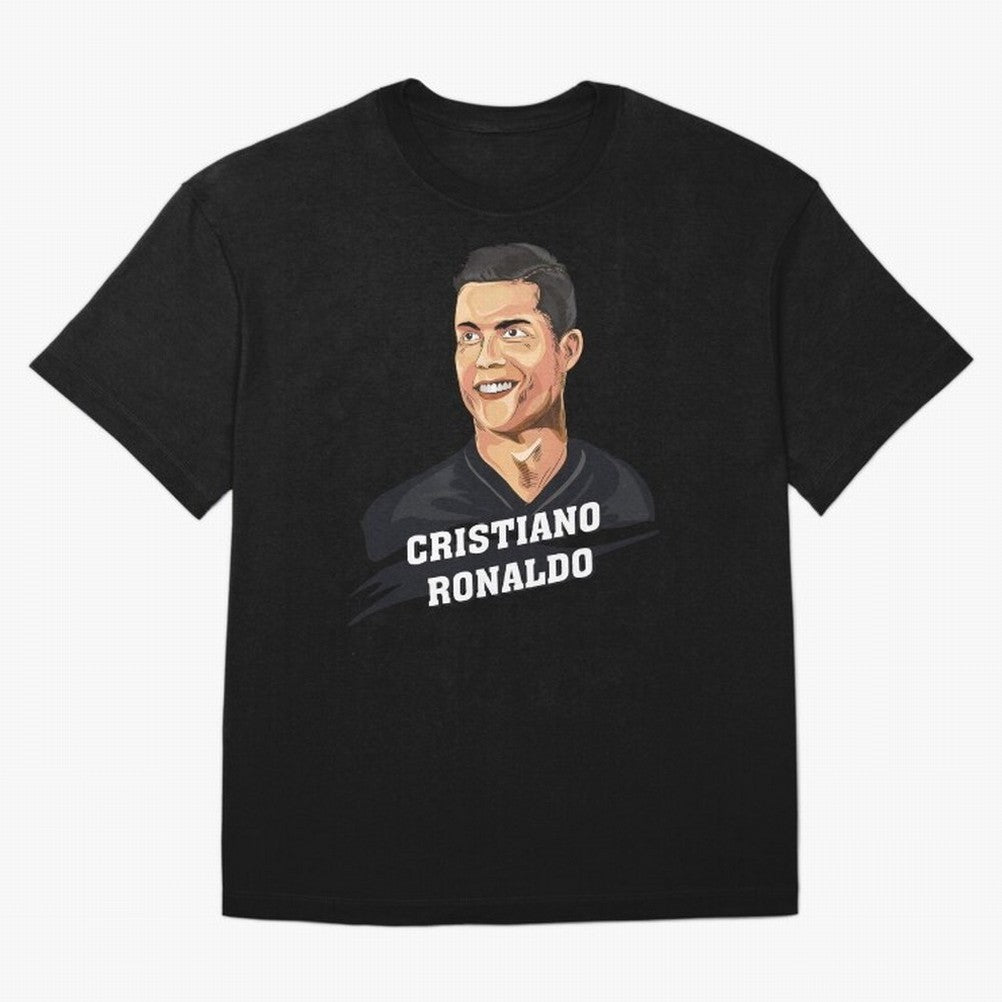 Cristiano Ronaldo Portrait Oversized T-Shirt Bring Home the FIFA World Cup 2026 USA Canada Mexico Journey through Cristiano Ronaldo, Haaland and CR7 Highlights, England Pride, Global Supporter Spirit, Legendary Goals, National Colors and Tournament