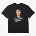 Cristiano Ronaldo Portrait Oversized T-Shirt Bring Home the FIFA World Cup 2026 USA Canada Mexico Journey through Cristiano Ronaldo, Haaland and CR7 Highlights, England Pride, Global Supporter Spirit, Legendary Goals, National Colors and Tournament