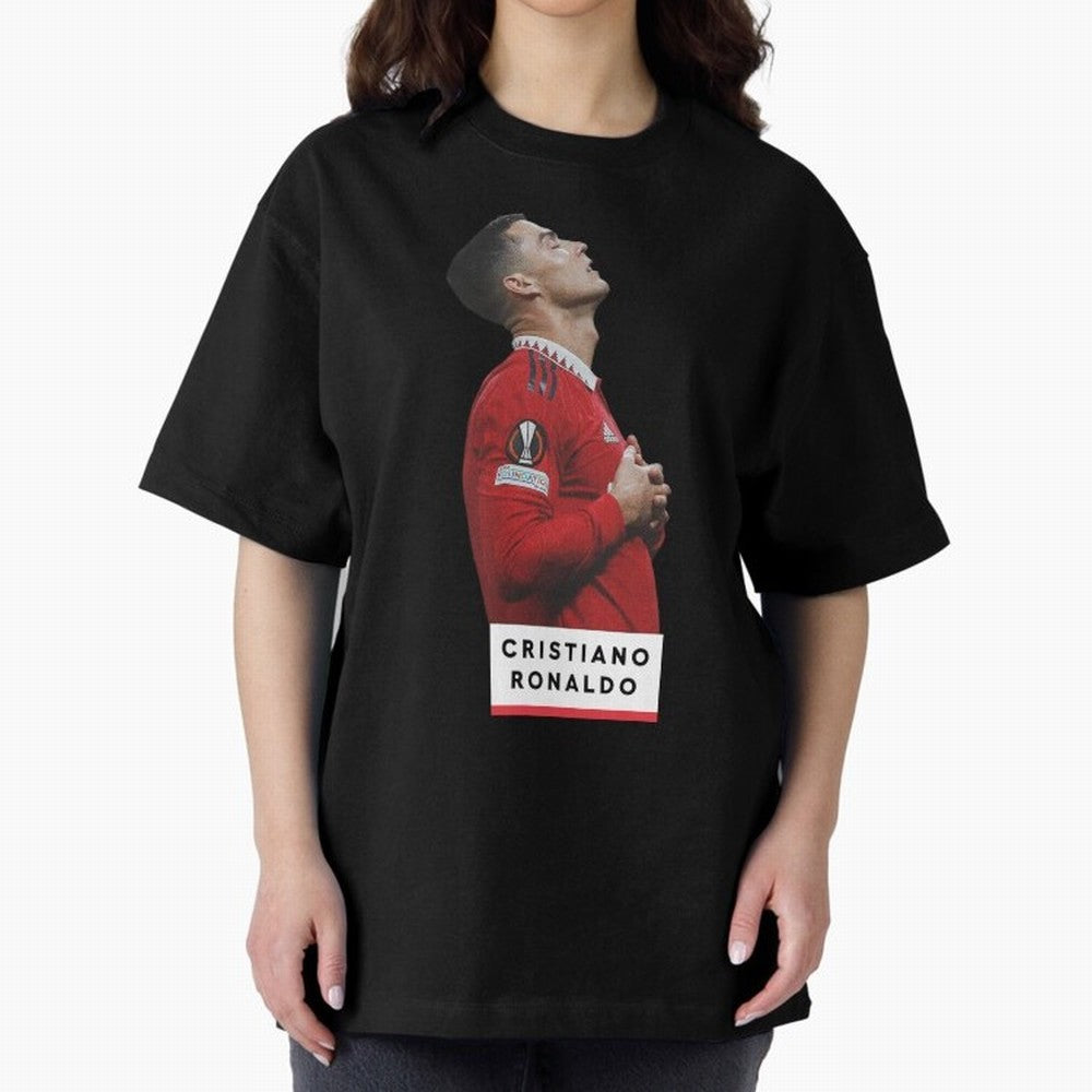 New Celebration Ronaldo Oversized T-Shirt Enjoy FIFA World Cup 2026 for Fans of Cristiano Ronaldo, Haaland and CR7 and Argentina and Brazil, Bringing Supporter Pride, Iconic Celebrations, Legendary Names and Global Match Day Energy; Built for