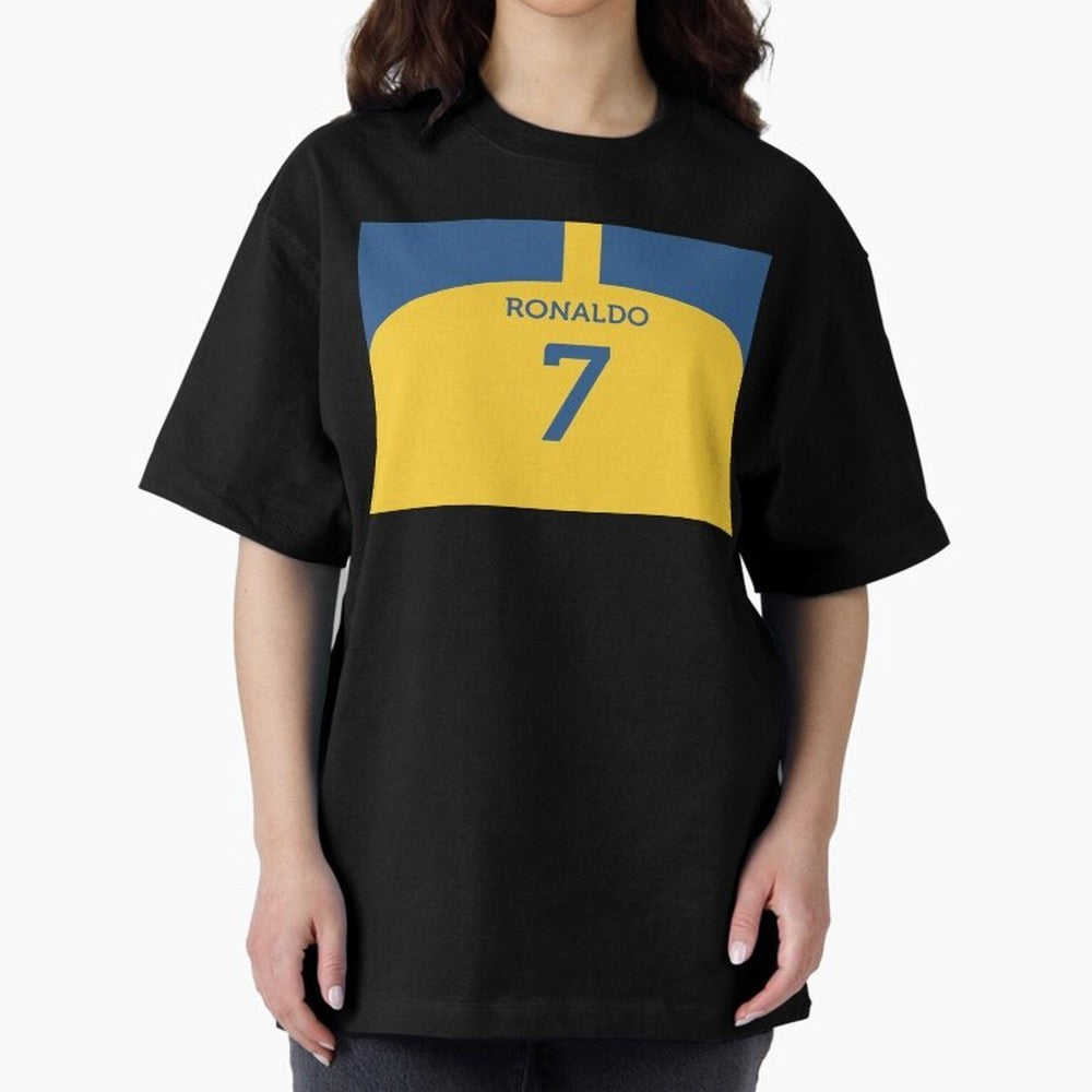 Cristiano Ronaldo Al Nassr Fc Oversized T-Shirt Discover Global Football Passion for FIFA World Cup 2026, Made for Messi and Cristiano Ronaldo, Spain and Netherlands, Football History, Final Match Energy, Crowd Noise and Once in a Lifetime Moments;