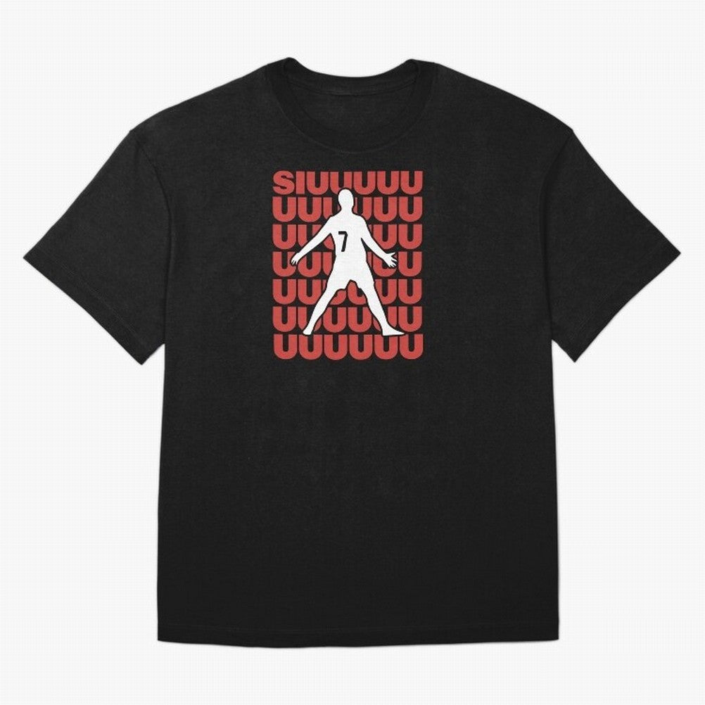 SIUUUUUU! Ronaldo Oversized T-Shirt Keep the Match Day Mood of FIFA World Cup 2026 Group Stage for Fans of Haaland and Portugal, Spain and Germany, Bringing Football Festival Excitement, Trophy Ambitions, Country Rivalries and Star Player Buzz;
