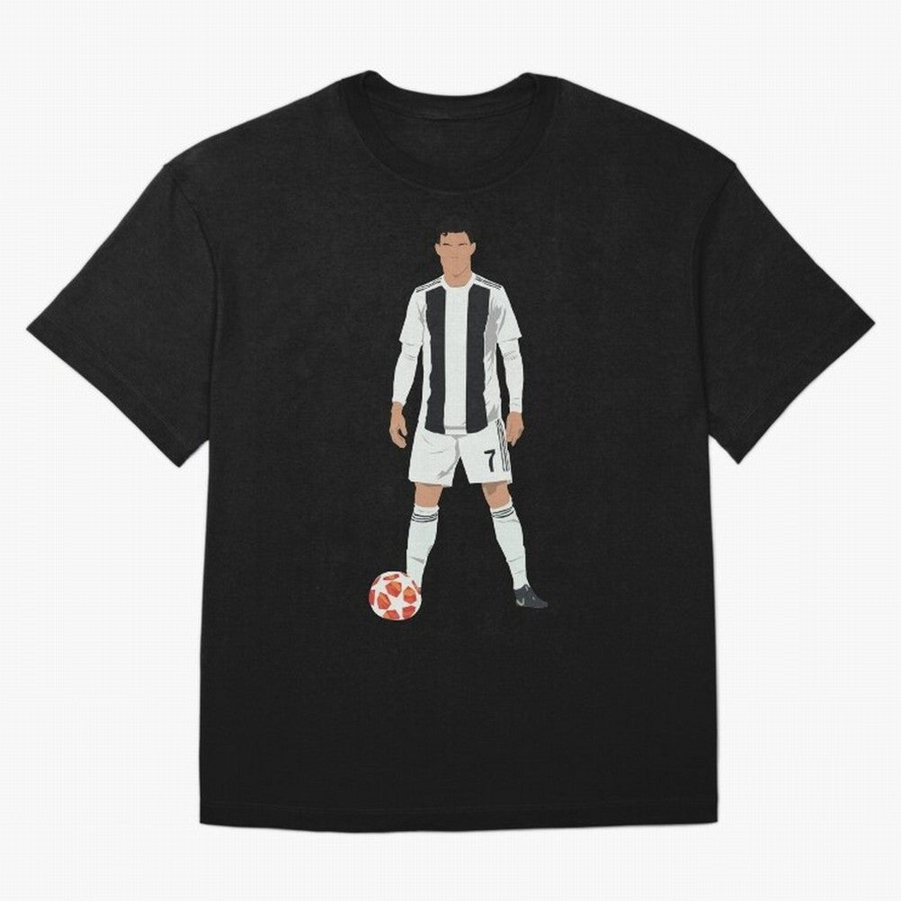 Ronaldo Stance Oversized T-Shirt Feel International Energy from Match Day Hype around FIFA World Cup 2026 USA Canada Mexico, CR7, Portugal, Spain and Germany, Game Day Rituals, Football Legends, Country Pride and the Road to the Final; Made for