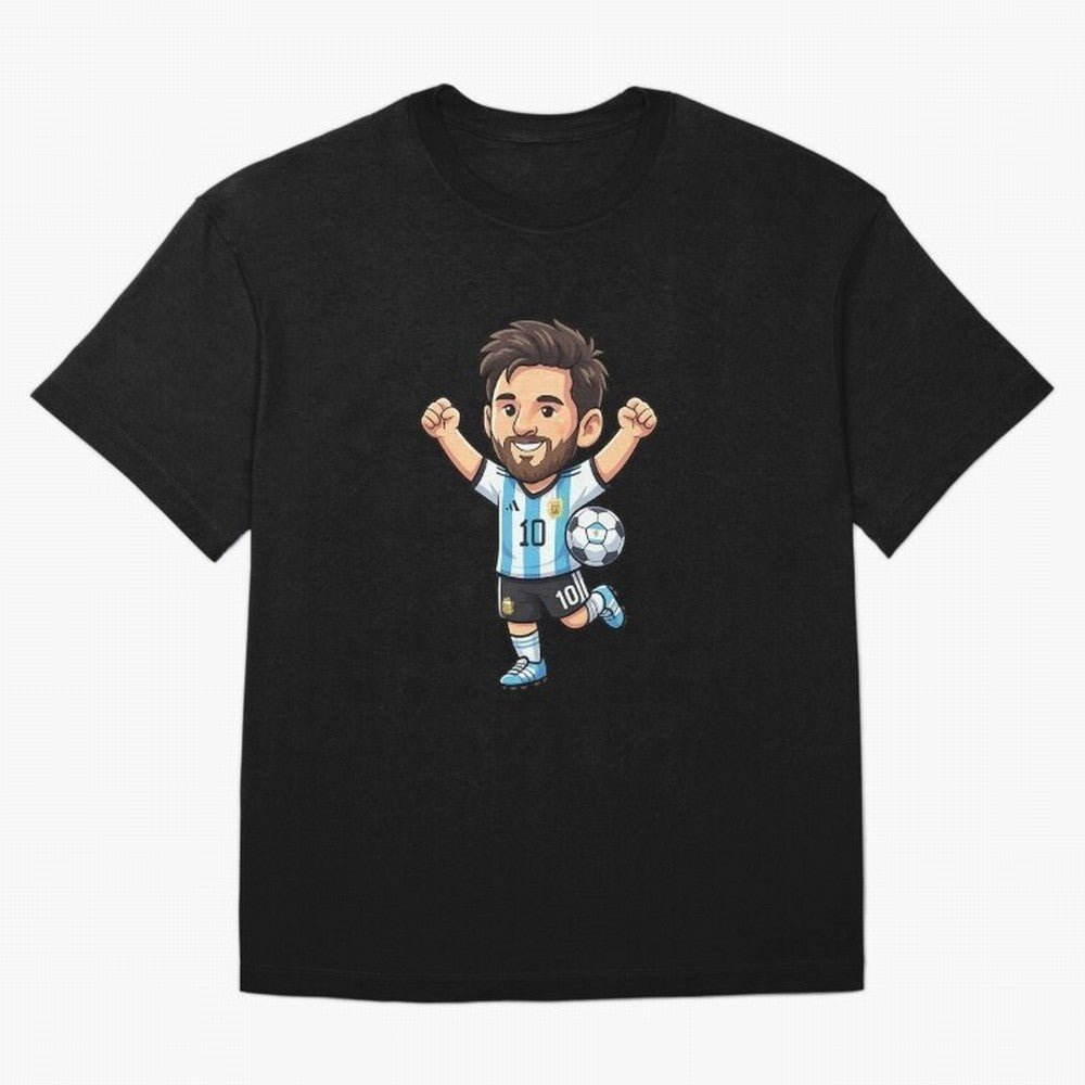 Cute Football Champion Cartoon Design Oversized T-Shirt Represent Fans Who Live for Match Day Hype around FIFA World Cup 2026, Neymar, Portugal, Spain and Germany, Football Passion, Legendary Performances, Festival Vibes and Supporter Community;