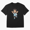 Cute Football Champion Cartoon Design Oversized T-Shirt Represent Fans Who Live for Match Day Hype around FIFA World Cup 2026, Neymar, Portugal, Spain and Germany, Football Passion, Legendary Performances, Festival Vibes and Supporter Community;