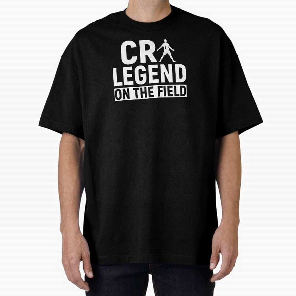 Cr7 Legend On The Field Oversized T-Shirt Show Fan Pride Across FIFA World Cup 2026 Group Stage Spirit, Driven by Brazil, Messi, Neymar and Mbappe, Tournament Hype, Historic Matchups, Family Viewing Parties and Global Sports Pride; Great for Watch