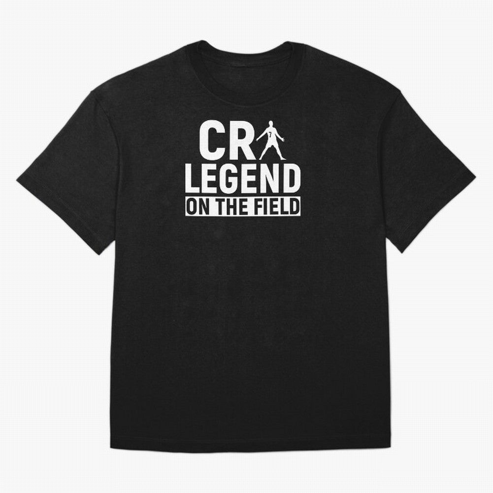 Cr7 Legend On The Field Oversized T-Shirt Show Fan Pride Across FIFA World Cup 2026 Group Stage Spirit, Driven by Brazil, Messi, Neymar and Mbappe, Tournament Hype, Historic Matchups, Family Viewing Parties and Global Sports Pride; Great for Watch