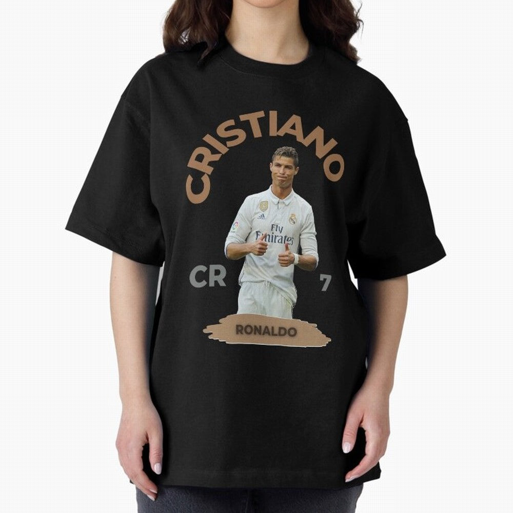 Essential Cristiano Ronaldo Siuuu Oversized T-Shirt Get Ready for Global Football Passion for FIFA World Cup 2026 USA Canada Mexico, Capturing Cristiano Ronaldo, England, France and Netherlands, Stadium Memories, Football Loyalty, International