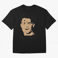 Portugal Football Captain Cristiano Ronaldo Vector Illustration Oversized T-Shirt Celebrate the Magic of the FIFA World Cup 2026 USA Canada Mexico Journey through Messi, CR7 and Mbappe Highlights, Spain Pride, Match Day Excitement, Supporter