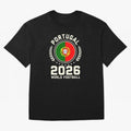 Portugal 2026 World Football Oversized T-Shirt Represent FIFA World Cup 2026 USA Canada Mexico Celebrating Neymar, Spain and Netherlands Energy, Football Passion, Legendary Performances, Festival Vibes and Supporter Community; Perfect for People