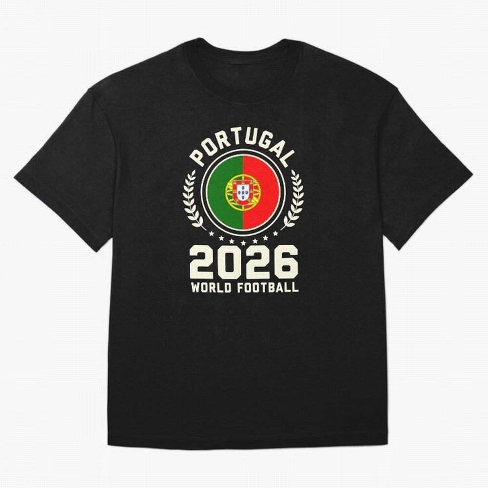 Portugal 2026 World Football Oversized T-Shirt Represent FIFA World Cup 2026 USA Canada Mexico Celebrating Neymar, Spain and Netherlands Energy, Football Passion, Legendary Performances, Festival Vibes and Supporter Community; Perfect for People