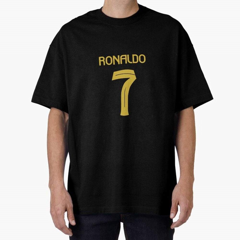 Cristiano Ronaldo 2024 Oversized T-Shirt Keep the Legacy of Global Football Passion for FIFA World Cup 2026 Group Stage, Celebrating CR7 and Messi, France and Portugal, Supporter Pride, Iconic Celebrations, Legendary Names and Global Match Day