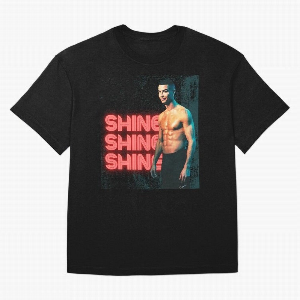 Cristiano Ronaldo Shine Oversized T-Shirt Step into Match Day Hype around FIFA World Cup 2026 USA Canada Mexico, Mbappe and Neymar, Spain and Netherlands, Match Day Excitement, Supporter Culture, Golden Goals and Global Football Passion; Ideal for
