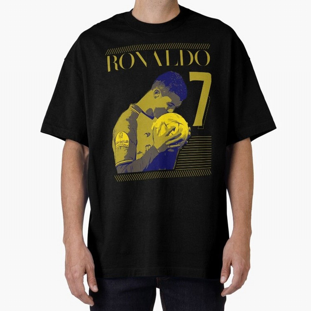 Cristiano Ronaldo Its Yellow Oversized T-Shirt Live the Energy of the FIFA World Cup 2026 USA Canada Mexico Journey through Messi, CR7 and Mbappe Highlights, Spain and Netherlands Pride, Classic Soccer Heritage, Championship Pressure, Fan Loyalty
