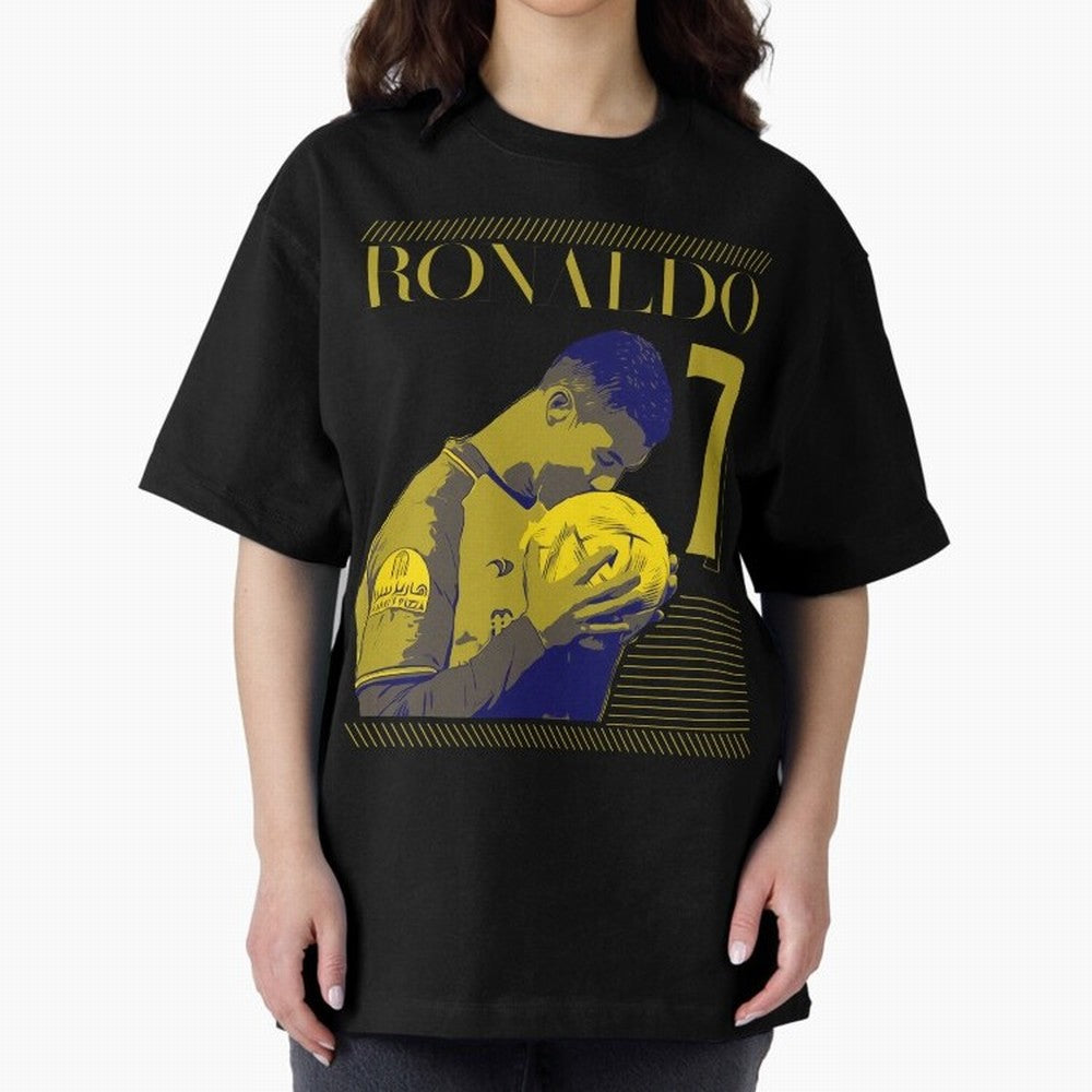 Cristiano Ronaldo Its Yellow Oversized T-Shirt Live the Energy of the FIFA World Cup 2026 USA Canada Mexico Journey through Messi, CR7 and Mbappe Highlights, Spain and Netherlands Pride, Classic Soccer Heritage, Championship Pressure, Fan Loyalty