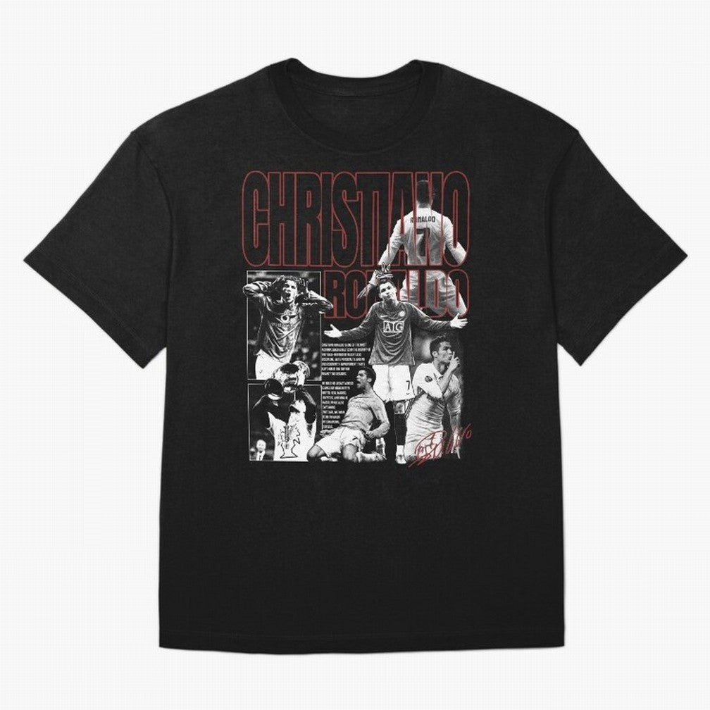 Cristiano Ronaldo Vintage Graphic Oversized T-Shirt Celebrate Golden Goal Energy in Match Day Hype around FIFA World Cup 2026, Mbappe and Neymar, Brazil, Portugal and Argentina, Stadium Chants, National Pride, Trophy Dreams and Unforgettable