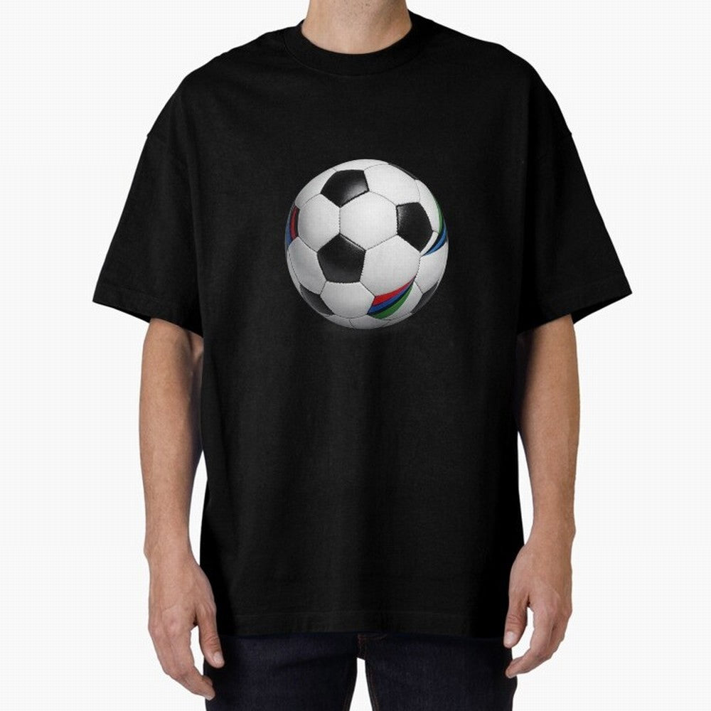 Kick Power Football Design | Classic Soccer Ball Sports Artwork Oversized T-Shirt Bring World Football Passion into the FIFA World Cup 2026 Group Stage Journey through Haaland and Mbappe Highlights, Argentina, France and Brazil Pride, Classic