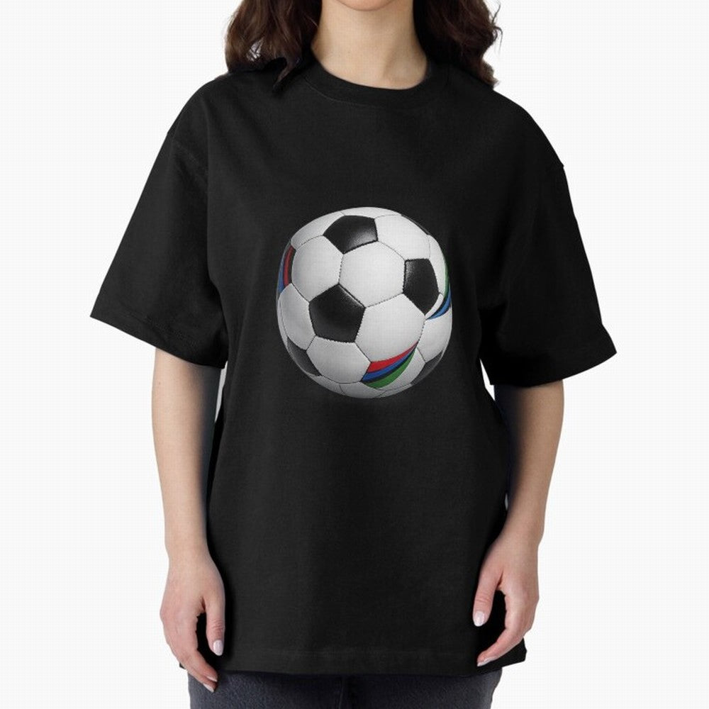 Kick Power Football Design | Classic Soccer Ball Sports Artwork Oversized T-Shirt Bring World Football Passion into the FIFA World Cup 2026 Group Stage Journey through Haaland and Mbappe Highlights, Argentina, France and Brazil Pride, Classic