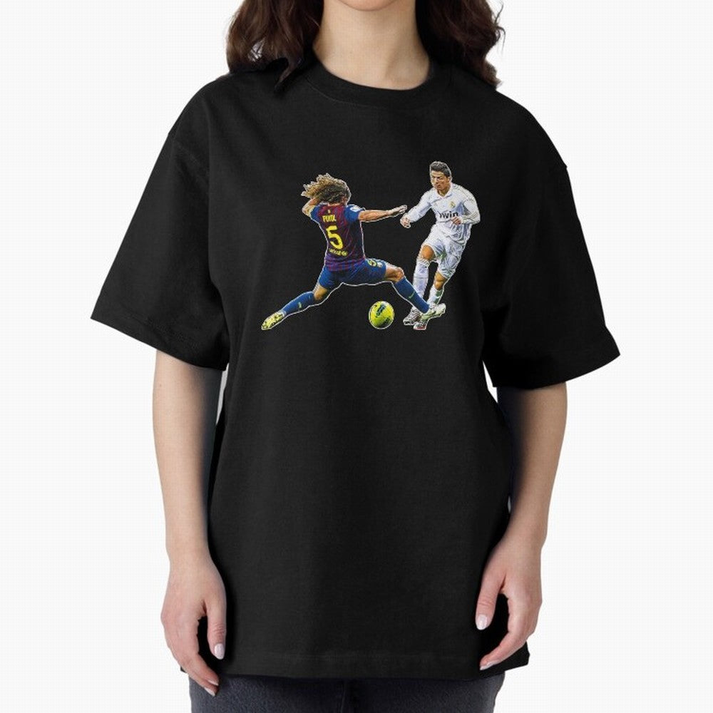 Ronaldo Oversized T-Shirt Create the FIFA World Cup 2026 USA Canada Mexico Journey through Messi, CR7 and Mbappe Highlights, England Pride, Sports Nostalgia, International Competition, Famous Players and Unforgettable Victories; Ideal for