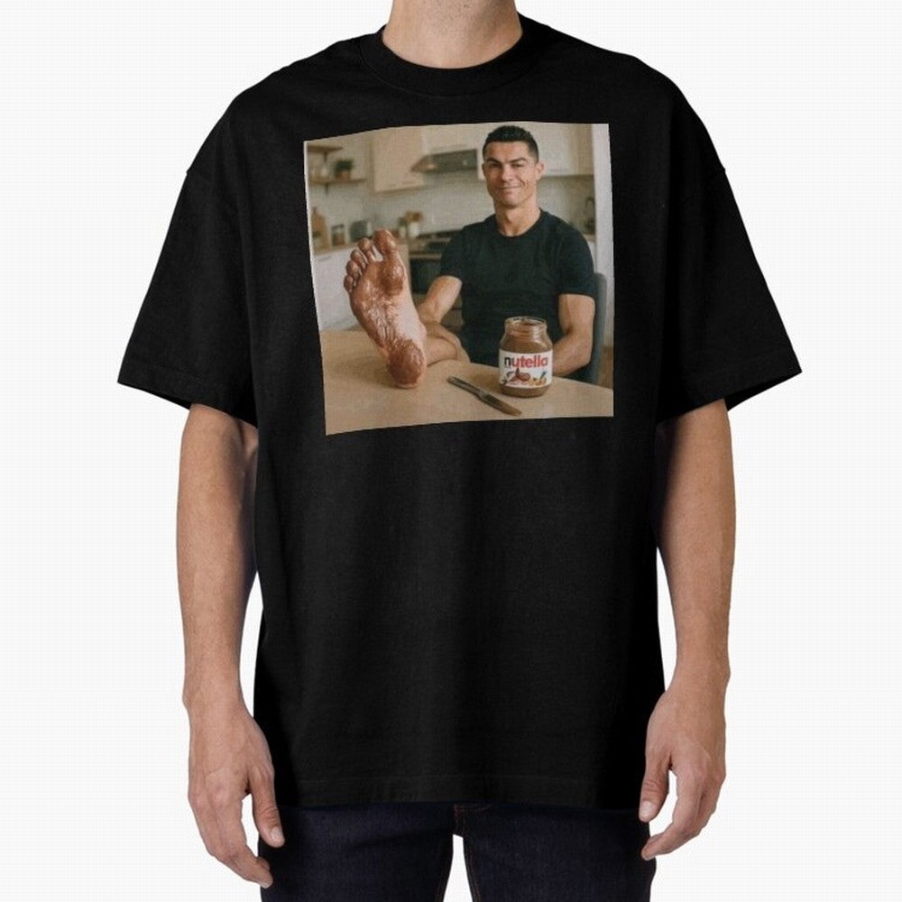 Ronaldo Nutella (LOW RES) Oversized T-Shirt Celebrate Every Goal in the FIFA World Cup 2026 Group Stage Journey through Neymar Highlights, Argentina, France and Brazil Pride, Match Day Excitement, Supporter Culture, Golden Goals and Global Football