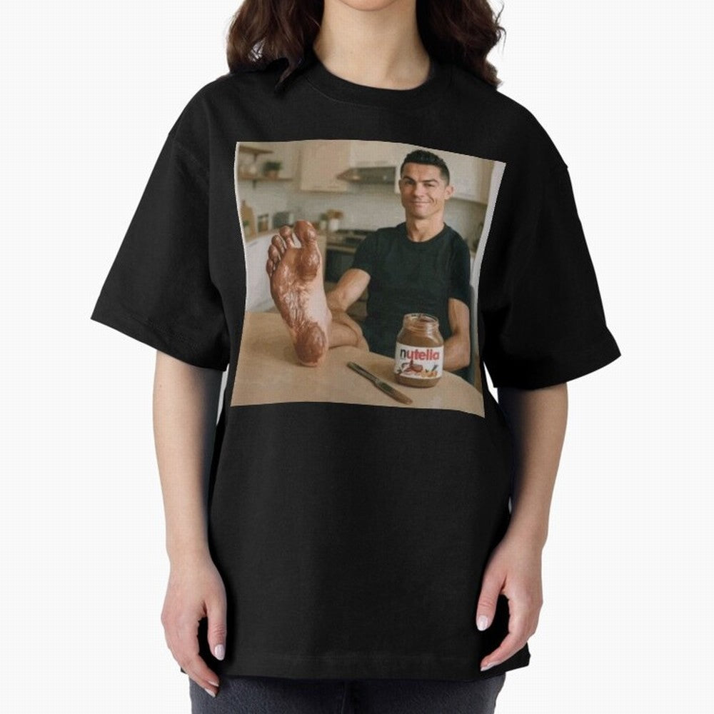 Ronaldo Nutella (LOW RES) Oversized T-Shirt Celebrate Every Goal in the FIFA World Cup 2026 Group Stage Journey through Neymar Highlights, Argentina, France and Brazil Pride, Match Day Excitement, Supporter Culture, Golden Goals and Global Football