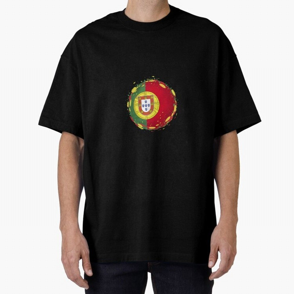 Portugal Oversized T-Shirt Keep the Legacy of FIFA World Cup 2026 USA Canada Mexico Spirit, Centered on Netherlands, Haaland and Mbappe, Classic Soccer Heritage, Championship Pressure, Fan Loyalty and International Pride; Perfect for Supporters Who