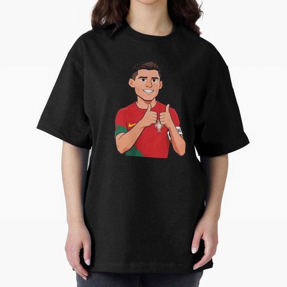 World CUP Cristiano Oversized T-Shirt Carry FIFA World Cup 2026 Group Stage for Fans of Messi and Cristiano Ronaldo and Germany, Bringing Goal Celebration Energy, Supporter Heritage, Football Icons and Worldwide Tournament Joy; Made for Die Hard