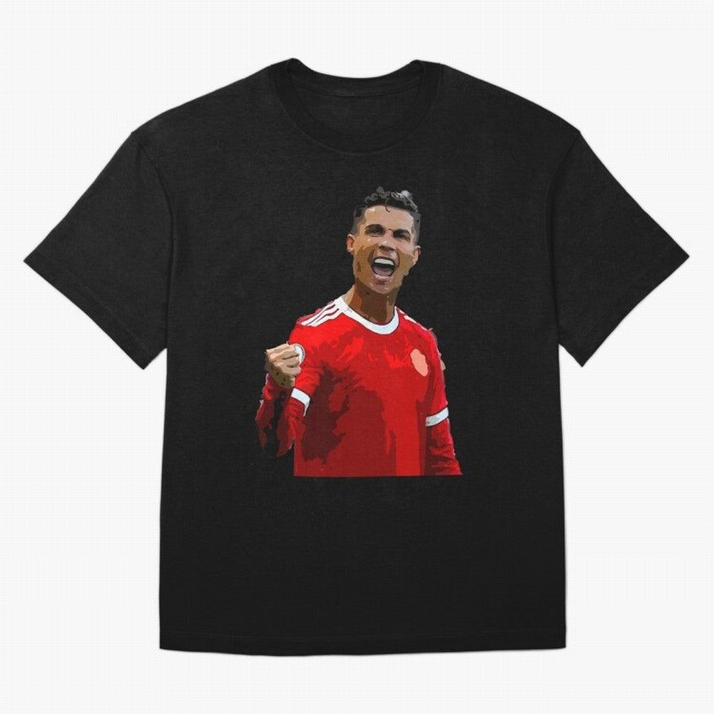 Cristiano Ronaldo Oversized T-Shirt Remember Iconic Moments from Global Football Passion for FIFA World Cup 2026 USA Canada Mexico, Featuring CR7 and Messi, England, France and Netherlands, Worldwide Fan Energy, Dramatic Goals, Stadium Lights and