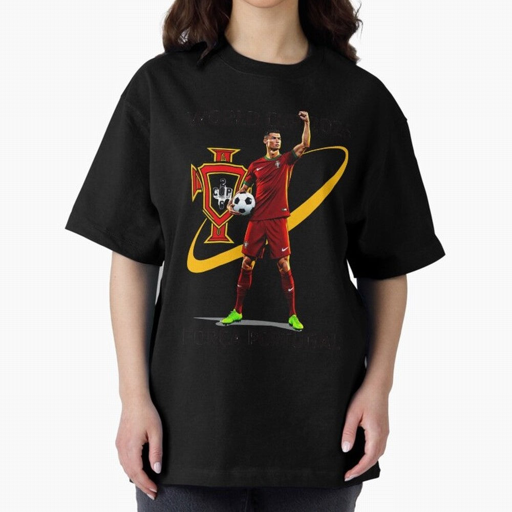 FIFA World Cup 2026 - Portugal Fan Oversized T-Shirt Honor the Football Icons of FIFA World Cup 2026 for Fans of Messi and Portugal, Bringing Fan Favorite Moments, National Team Passion, Big Match Drama and Soccer History; Ideal for Football Dads,