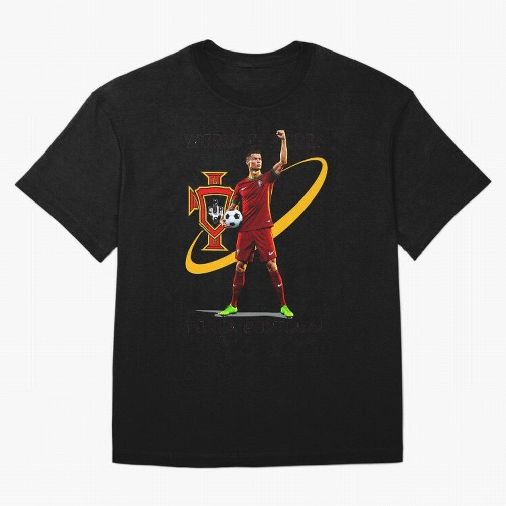 FIFA World Cup 2026 - Portugal Fan Oversized T-Shirt Honor the Football Icons of FIFA World Cup 2026 for Fans of Messi and Portugal, Bringing Fan Favorite Moments, National Team Passion, Big Match Drama and Soccer History; Ideal for Football Dads,