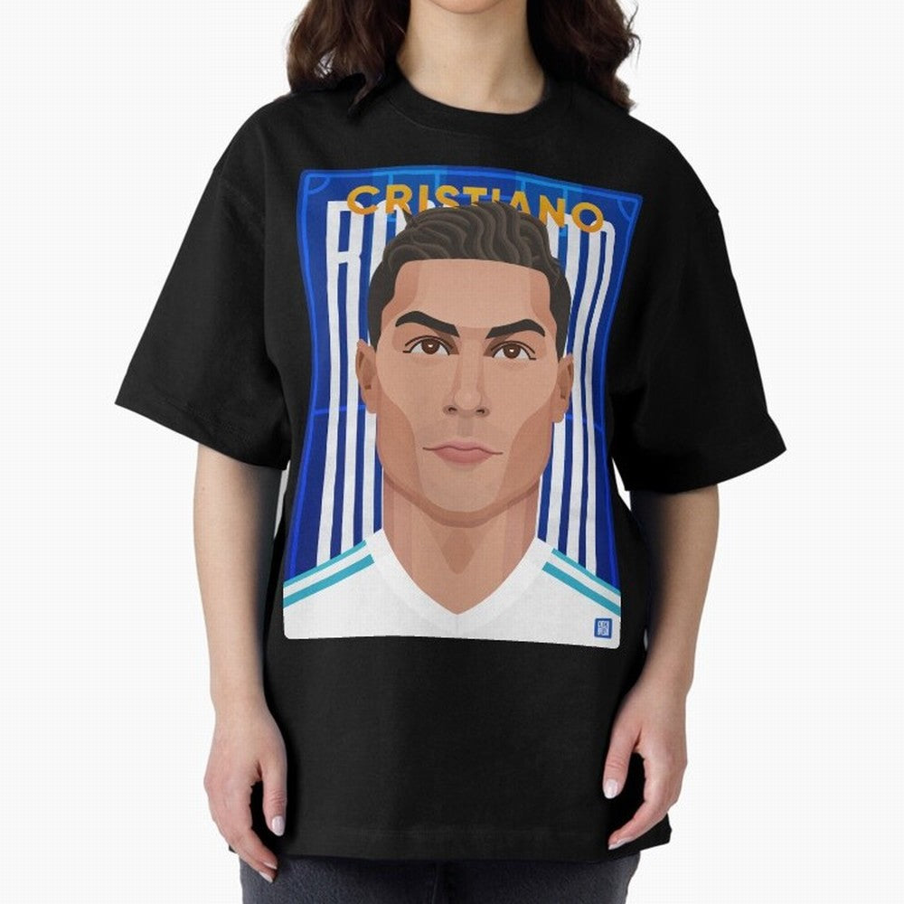 Cristiano Ronaldo (RM) | The Commander Oversized T-Shirt Turn Football Passion into FIFA World Cup 2026 Group Stage Spirit, Inspired by Argentina, CR7 and Messi, Match Day Excitement, Supporter Culture, Golden Goals and Global Football Passion;