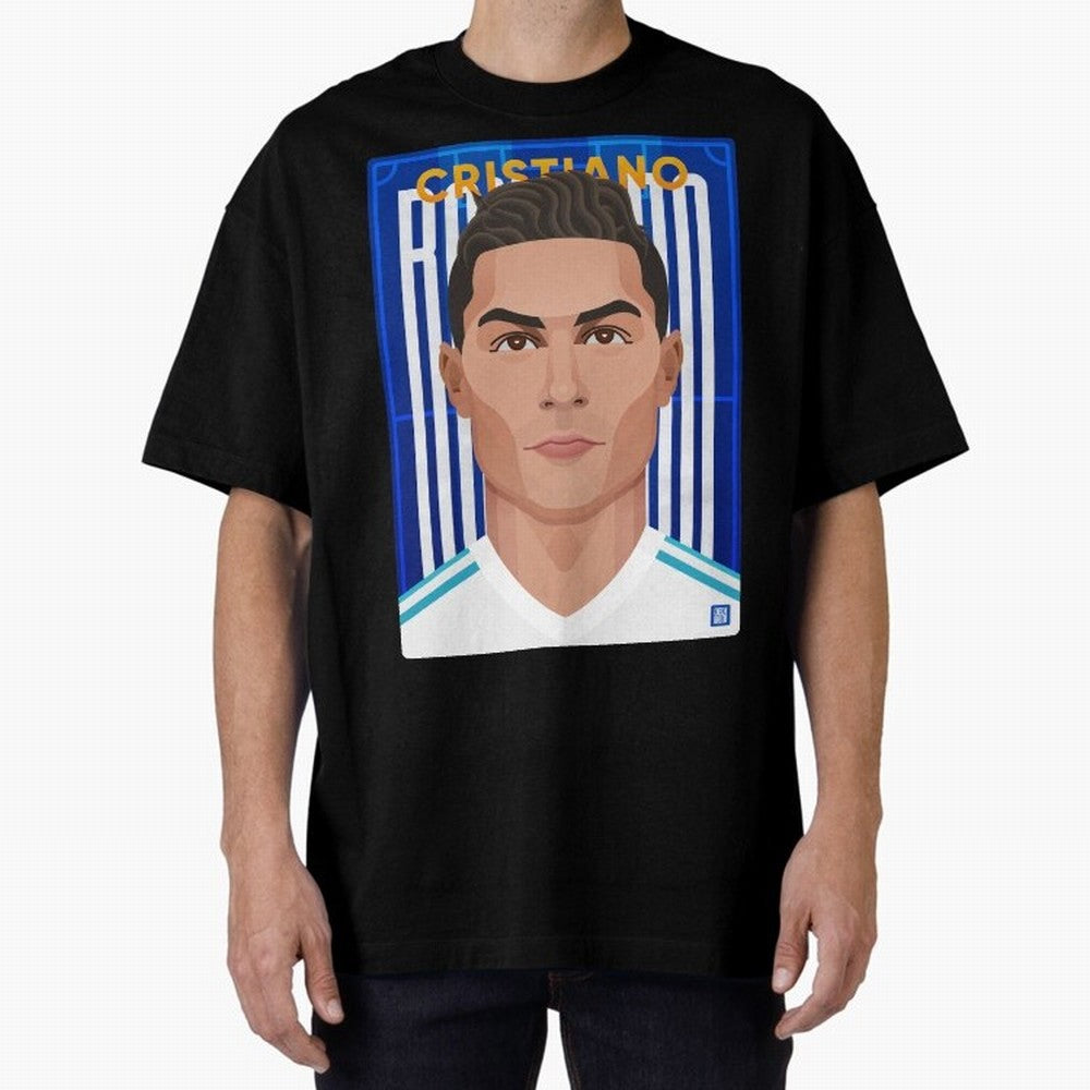 Cristiano Ronaldo (RM) | The Commander Oversized T-Shirt Turn Football Passion into FIFA World Cup 2026 Group Stage Spirit, Inspired by Argentina, CR7 and Messi, Match Day Excitement, Supporter Culture, Golden Goals and Global Football Passion;