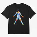 The GOAT Ronaldo Oversized T-Shirt Remember Iconic Moments from FIFA World Cup 2026 for Fans of Mbappe and Neymar and Spain and Netherlands, Bringing Supporter Pride, Iconic Celebrations, Legendary Names and Global Match Day Energy; Created for