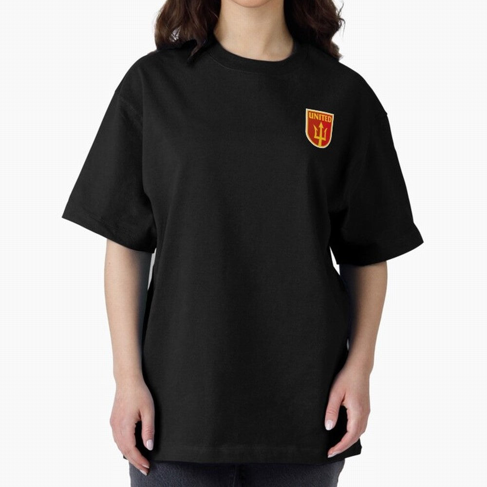 Manchester United Classic Shield Oversized T-Shirt Cheer for the FIFA World Cup 2026 Group Stage Journey through Cristiano Ronaldo Highlights, England, France and Netherlands Pride, Stadium Chants, National Pride, Trophy Dreams and Unforgettable