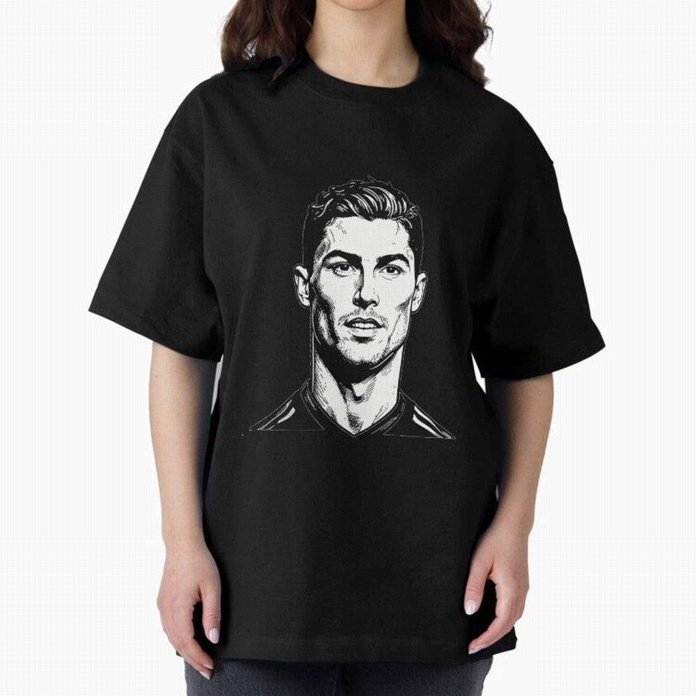 Cristiano Ronaldo Oversized T-Shirt Capture Stadium Memories from Match Day Hype around FIFA World Cup 2026 USA Canada Mexico, Cristiano Ronaldo, Haaland and CR7, Argentina and Brazil, Football Festival Excitement, Trophy Ambitions, Country