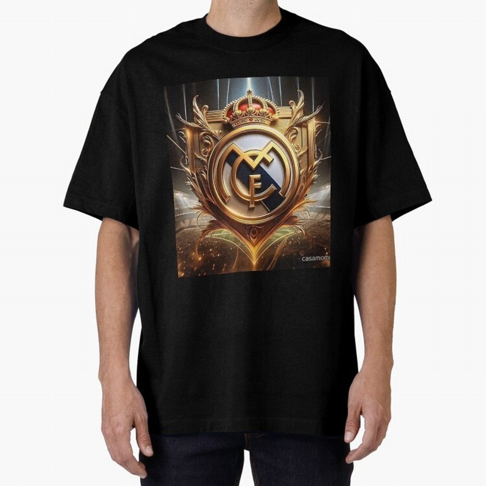 Galaxy of Real Madrid Oversized T-Shirt Embrace FIFA World Cup 2026 Group Stage for Fans of Cristiano Ronaldo, Haaland and CR7 and Germany, Bringing Vintage Soccer Flavor, Modern Football Stars, National Flags and Final Night Emotion; Made for
