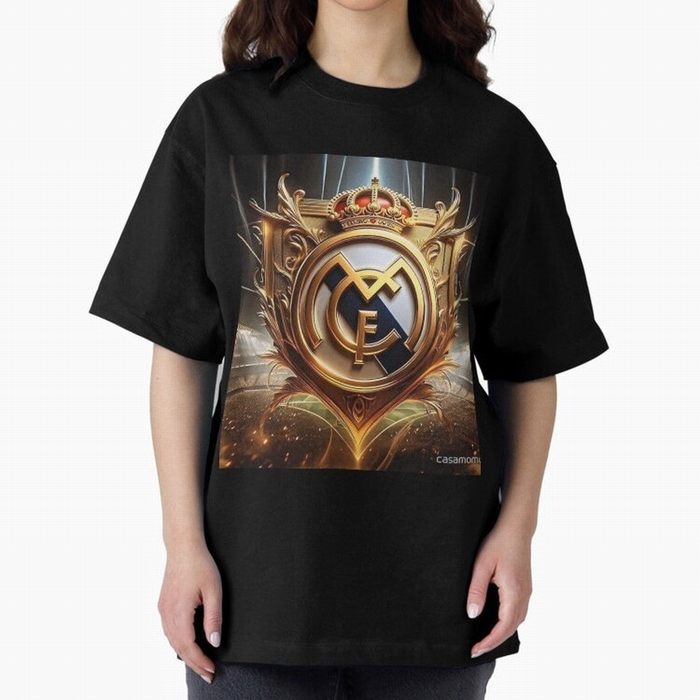 Galaxy of Real Madrid Oversized T-Shirt Embrace FIFA World Cup 2026 Group Stage for Fans of Cristiano Ronaldo, Haaland and CR7 and Germany, Bringing Vintage Soccer Flavor, Modern Football Stars, National Flags and Final Night Emotion; Made for