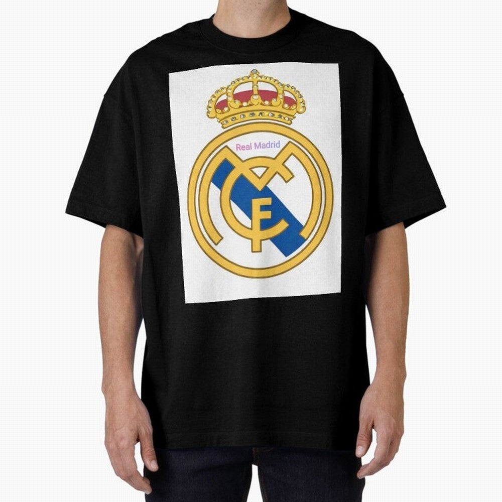 Real Madrid Gold Oversized T-Shirt Upgrade Global Football Passion for FIFA World Cup 2026, Celebrating Haaland, Netherlands, Stadium Memories, Football Loyalty, International Chants and Championship Tradition; Perfect for People Who Love