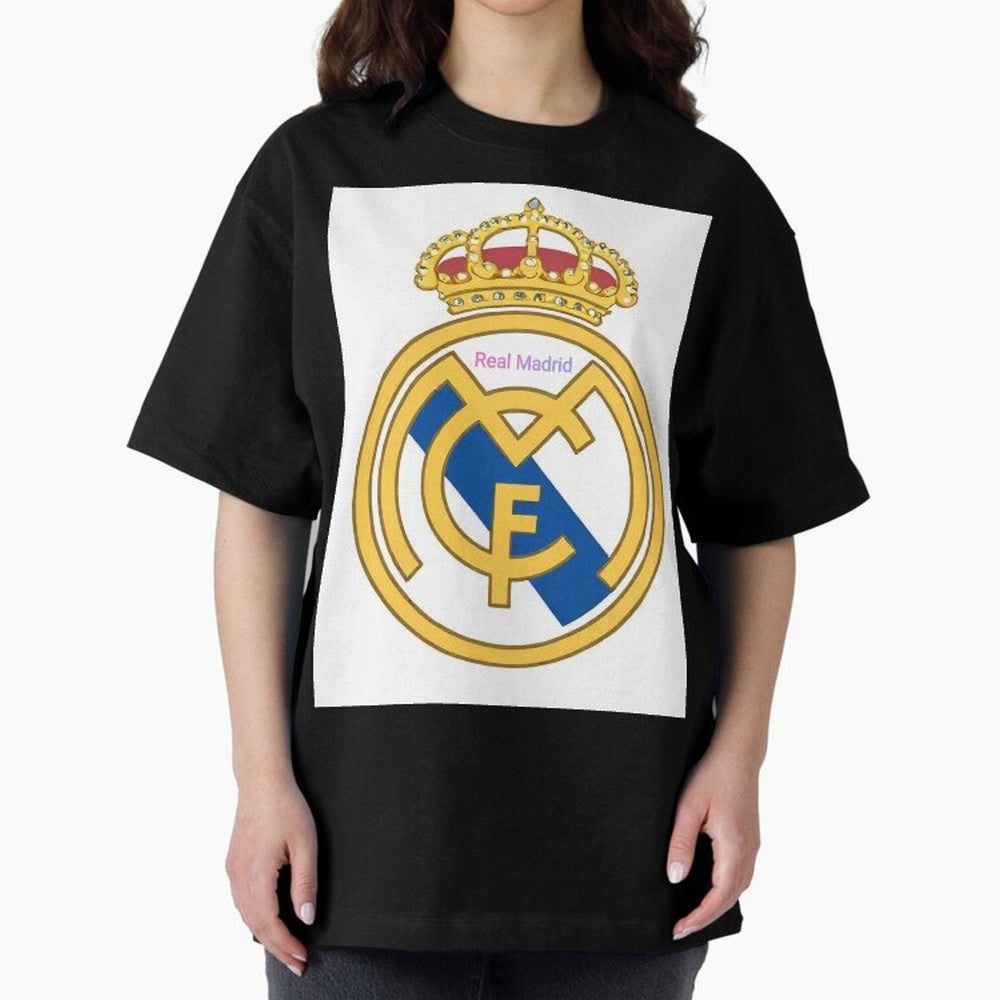 Real Madrid Gold Oversized T-Shirt Upgrade Global Football Passion for FIFA World Cup 2026, Celebrating Haaland, Netherlands, Stadium Memories, Football Loyalty, International Chants and Championship Tradition; Perfect for People Who Love