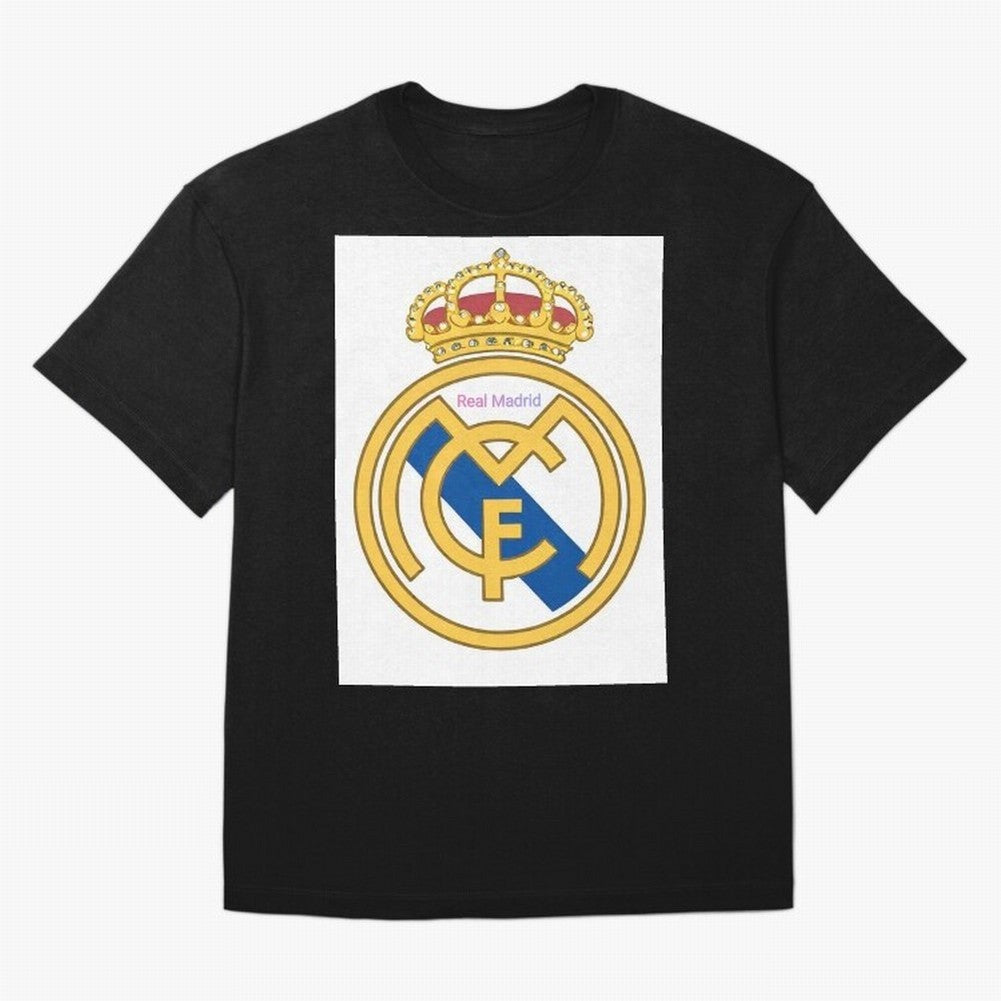 Real Madrid Gold Oversized T-Shirt Upgrade Global Football Passion for FIFA World Cup 2026, Celebrating Haaland, Netherlands, Stadium Memories, Football Loyalty, International Chants and Championship Tradition; Perfect for People Who Love