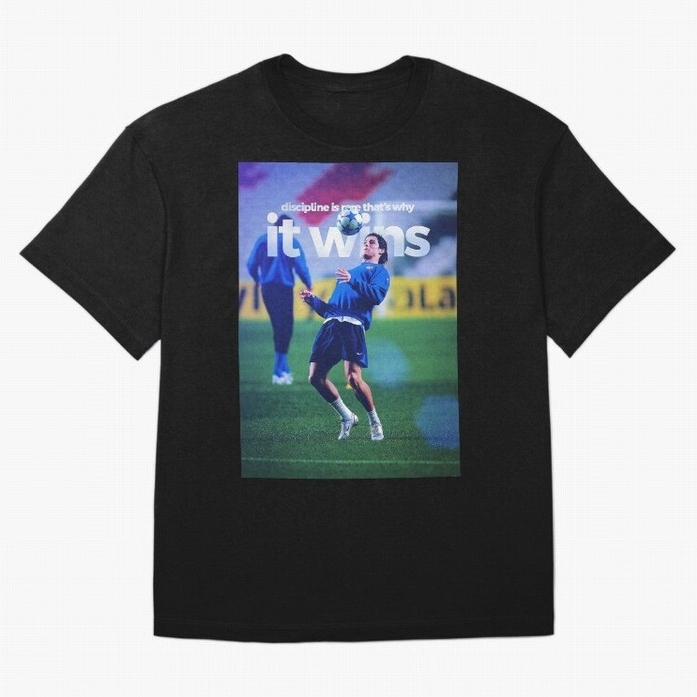 Cristiano Ronaldo - Discipline is rare that's why it wins Oversized T-Shirt Bring Legendary Rivalry Energy to Global Football Passion for FIFA World Cup 2026 Group Stage, Capturing Cristiano Ronaldo, Haaland and CR7, Argentina, France and Brazil,