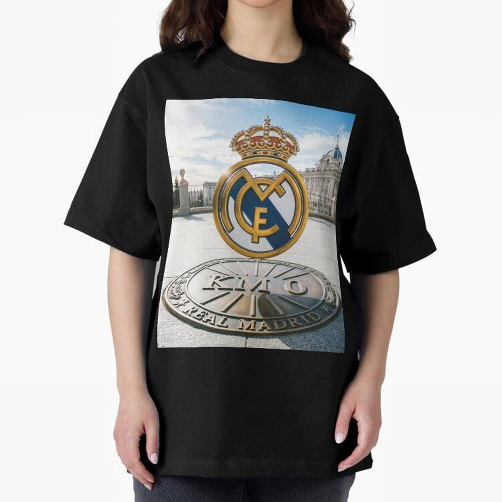 Madrid Futbol km0 Oversized T-Shirt Turn Up for FIFA World Cup 2026 USA Canada Mexico Spirit, Built around France, Haaland, Champion Mindset, Group Stage Buzz, Knockout Tension and Passionate Fan Culture; Perfect for Fans, Collectors, Family